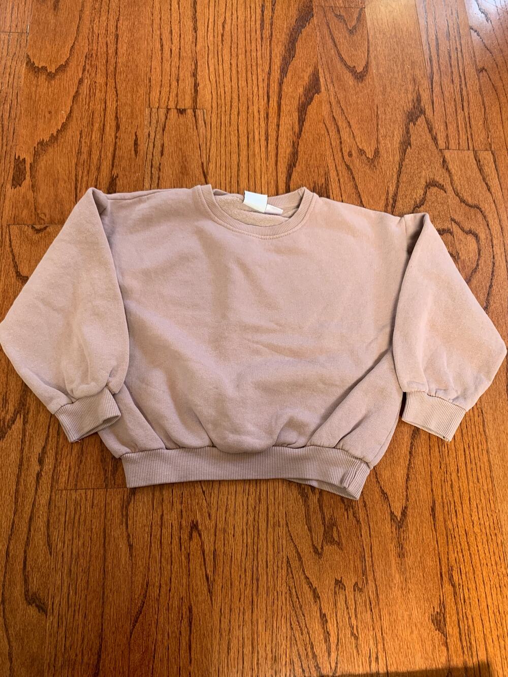 Zara Girls Crewneck Sweatshirt | Purple Lavender | 4-5 years